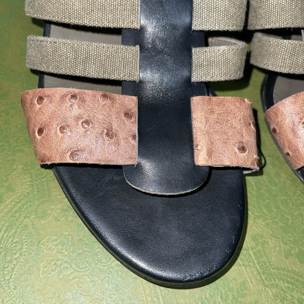 Balenciaga women's ITALY leather (ostrich)sandals! - Picture 10 of 10